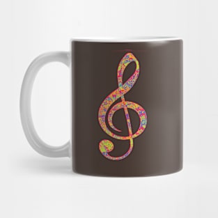 Psychedelic Music note 2 Mug